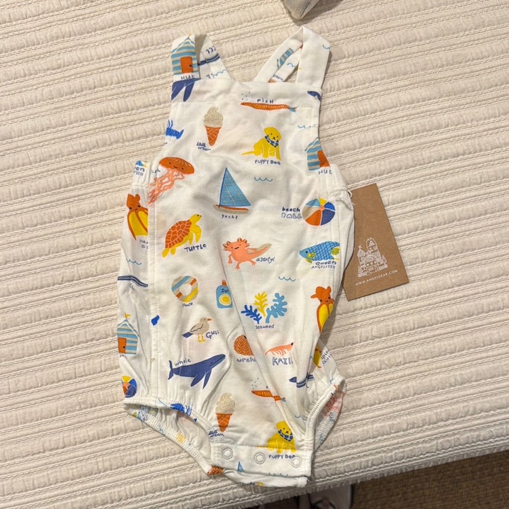 Angel Dear Nautical Print Bodysuit - Multicolor